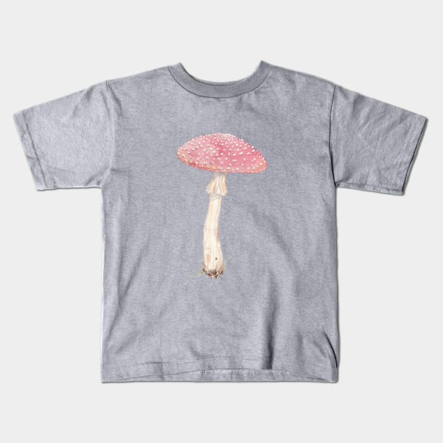 Amanita muacaria (fly Agaric mushroom) Kids T-Shirt by JJacobs
